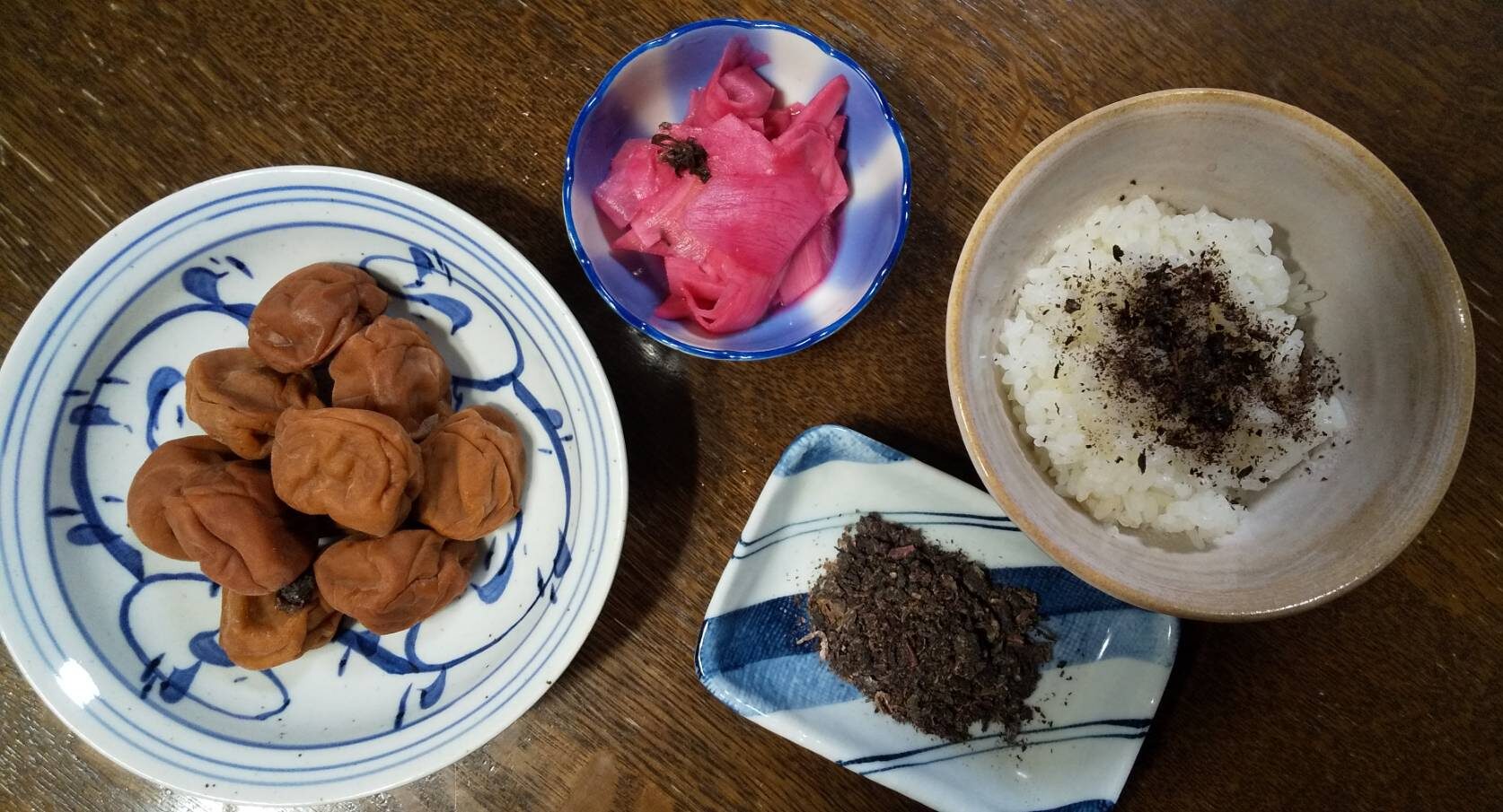 梅干し（＋紅生姜＋ゆかり）